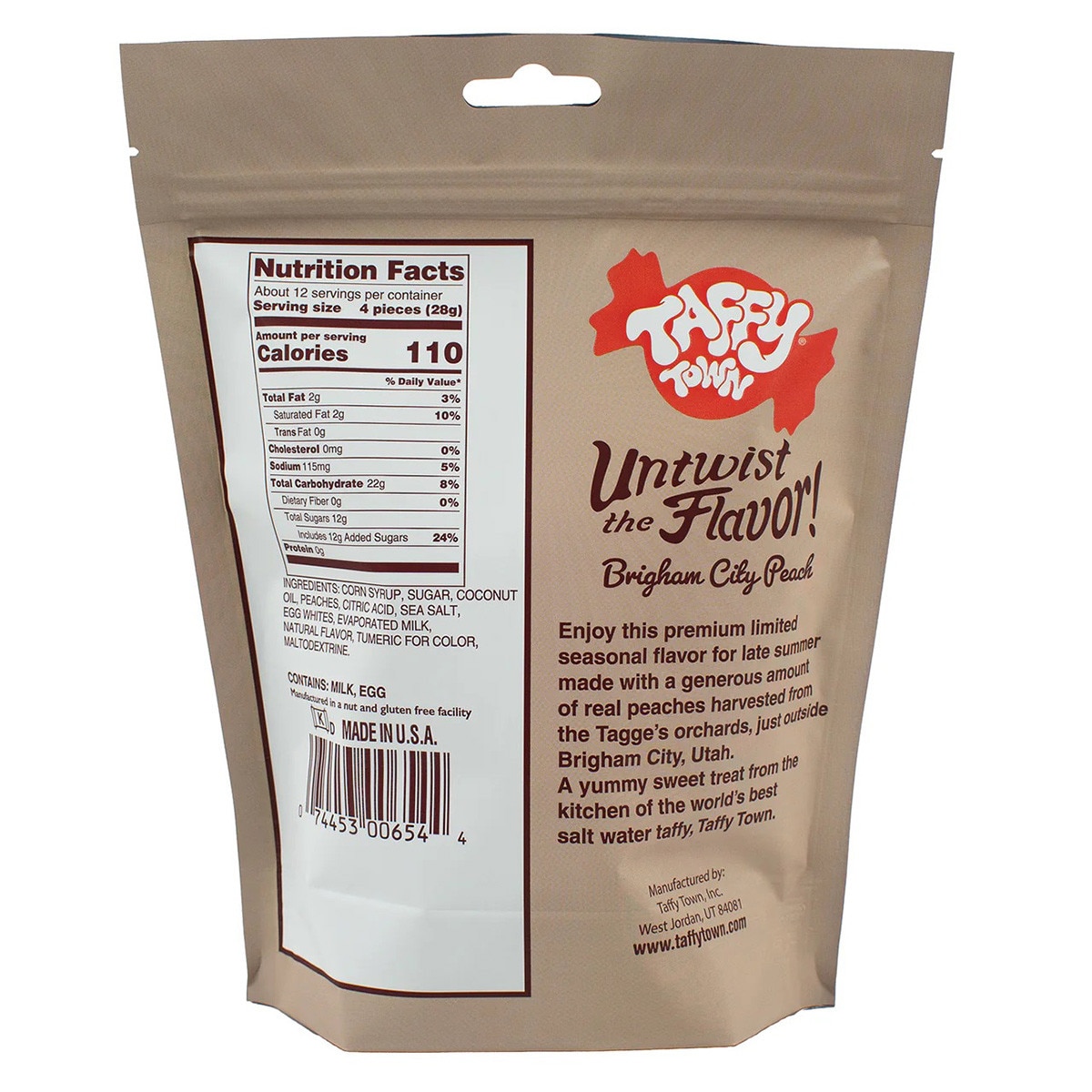 Brigham City Peach Taffy